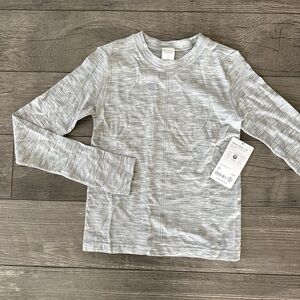 Athleta Light Gray Long Sleeve Tee